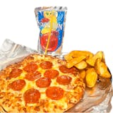 Kid's 1 Mini Pizza, 6 oz Potato Wedge & 1 Caprisun Meal