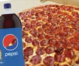 One Large One Topping Pizzas & 2 Liter Soda Pick Up Special