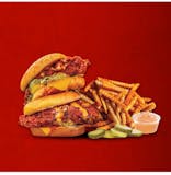 2 Chicken Sliders with Fries 