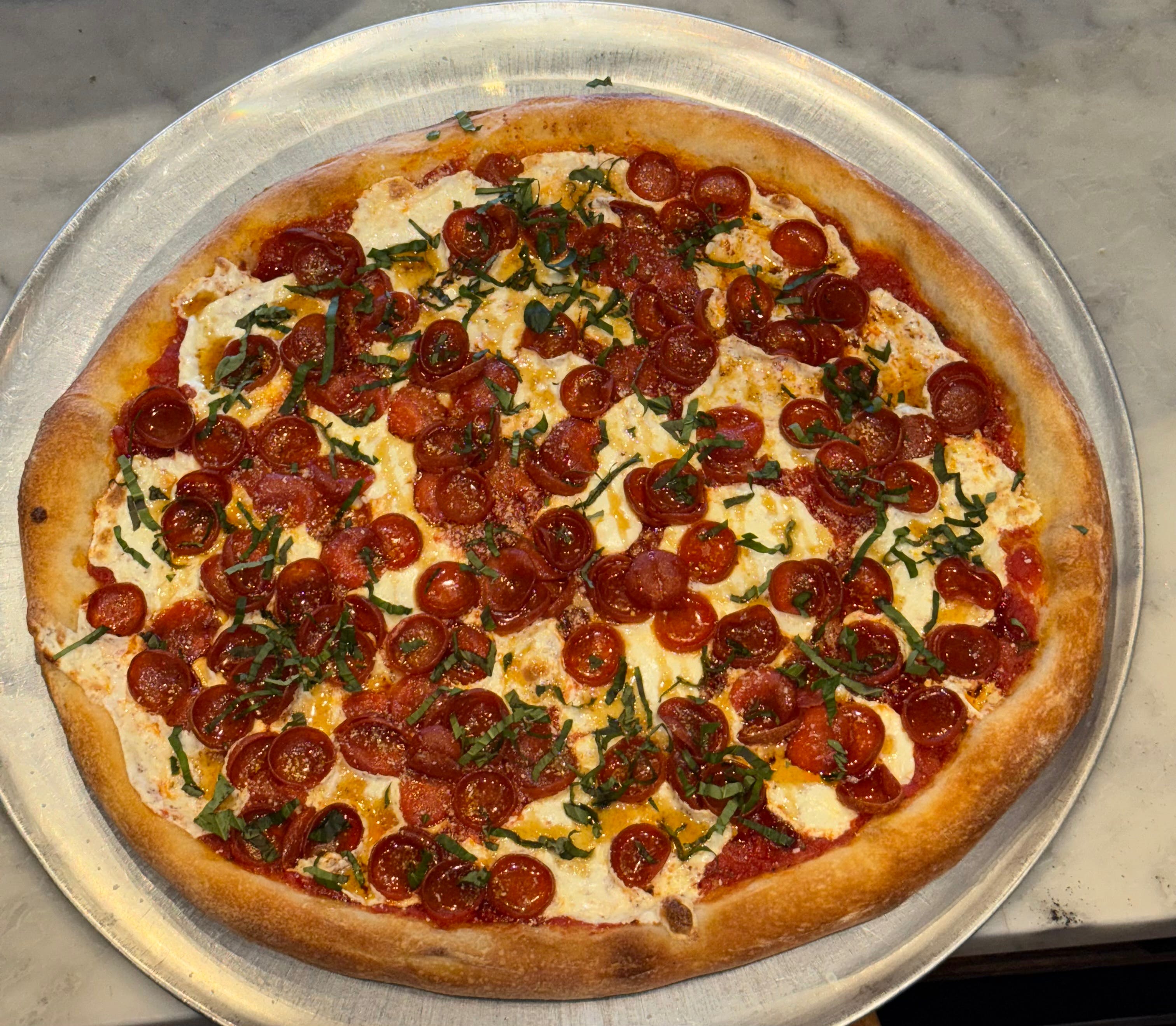 Hot Honey Pepperoni Pizza