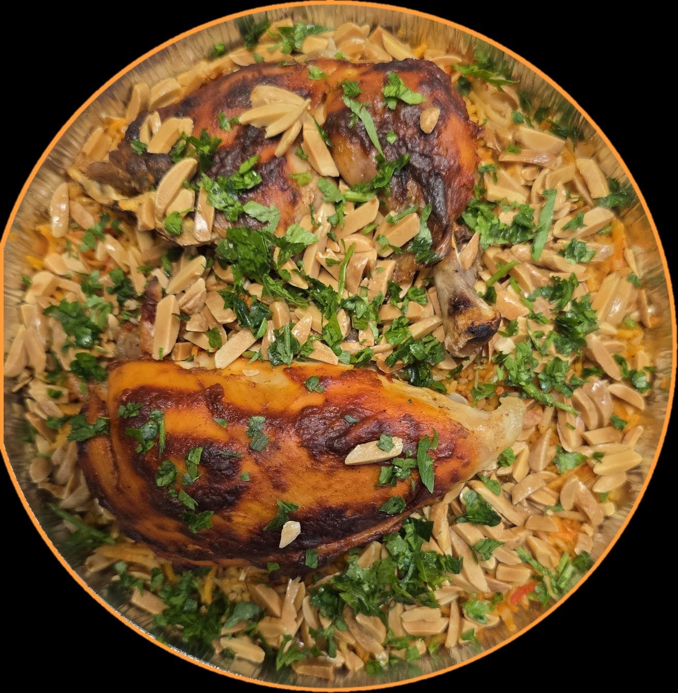 Chicken Mandi Over Rice