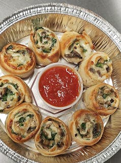 Mushroom Spinach Rolls