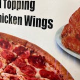 #2. Large 16'' 1-Topping Pizza & 8 Pieces of Wings Pick Up Special