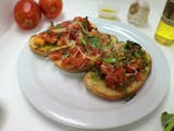 Basil Pesto Bruschetta