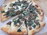 Spinach & Mushrooms White Pizza