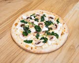 Spinach & Mushrooms White Pizza
