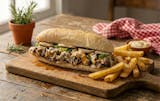 Ultimate Philly Cheese Steak  with Side
