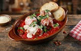 Oven Baked Meatballs & Mozzarella