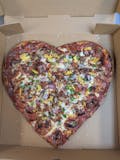Heart Shaped One Topping Pizza