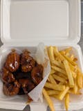 Boneless Wings with Fries