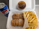 12'' Pizza Roll, Fries & Can of Pop Special