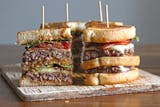 Cheese Burger Club Sandwich