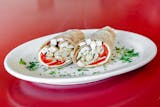 Grilled Chicken Wrap with Broccoli Rabe, Mozzarella & Roasted Peppers