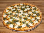 White Spinach Pizza Slice
