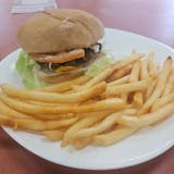 Cheeseburger with French Fries 