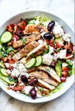 Grilled Chicken Feta Salad  