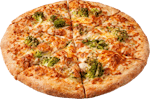 Broccoli & Chicken Pizza