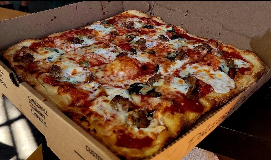 Meatball Parmigiana Pizza