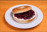 10. Bagel With Cream Cheese & Jelly Breakfast 