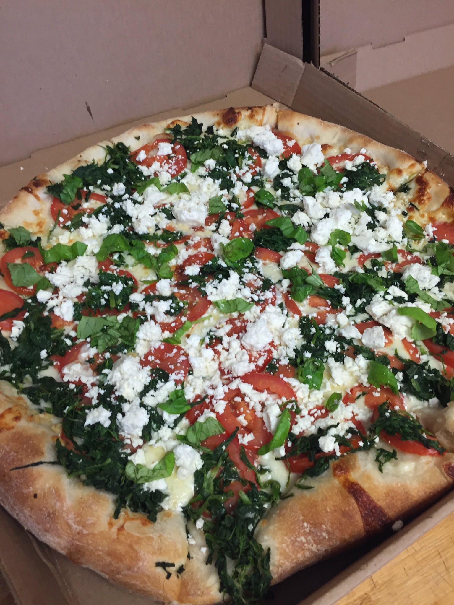 Spinach Feta Pizza