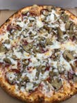 Pepperoni (Beef) With Mushroom Pizza 