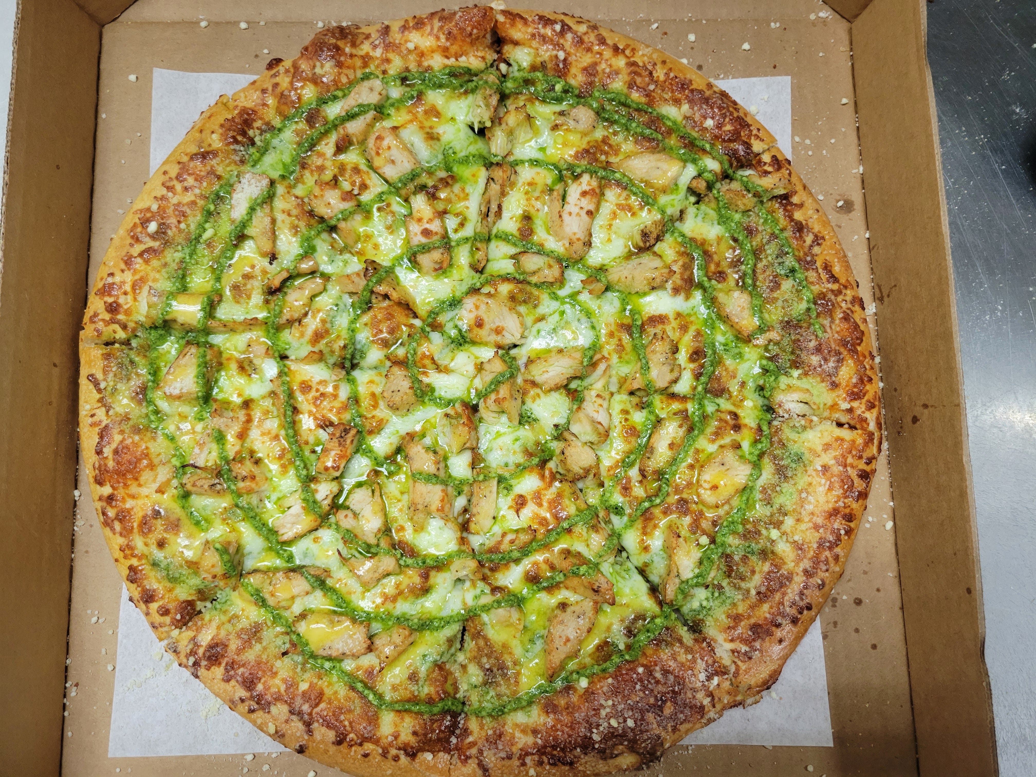 Pesto Chicken Pizza