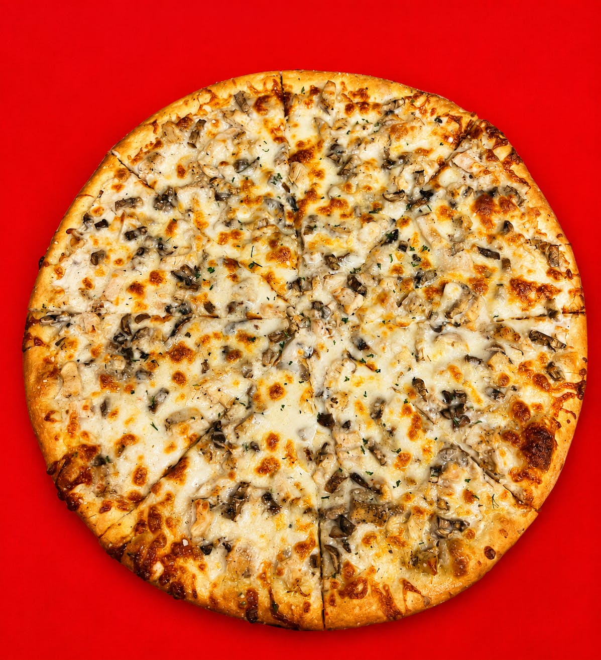Chicken Alfredo Pizza