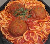Spaghetti with Marinara & (3) Meatballs 