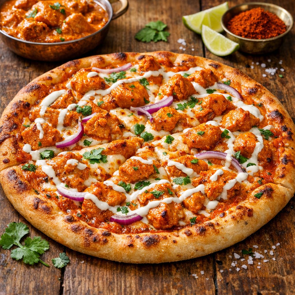 Butter Chicken Pizza