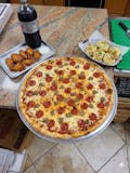 Large 18'' Pizza, 6 Chicken Wings, 6 Garlic Knots & 2 Liter Soda Special
