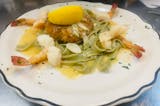 Homemade Crab Cake & Shrimp Scampi Special