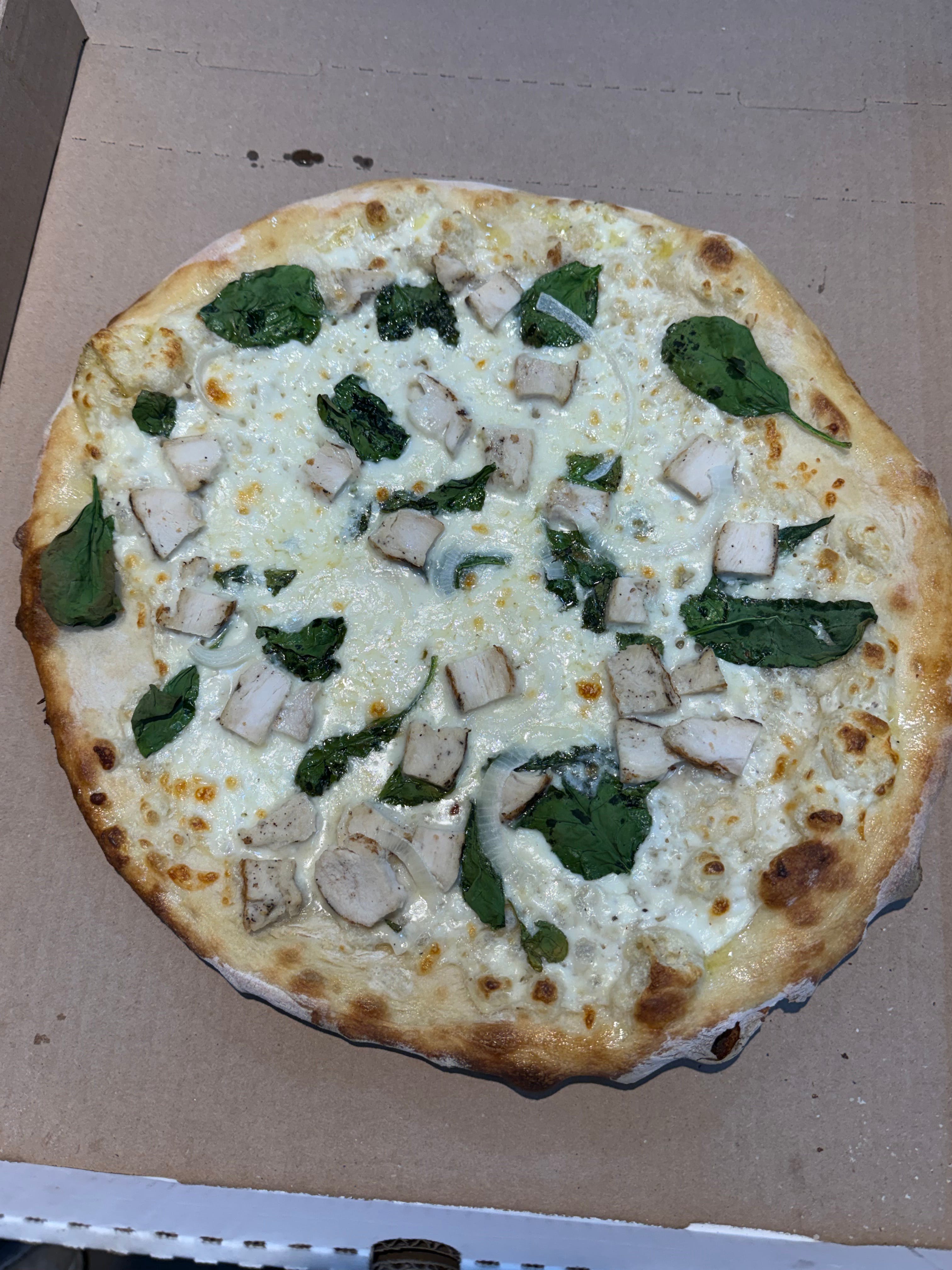 Chicken Alfredo Pizza