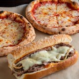 C1 (2 small cheese pizzas + cheesesteak)