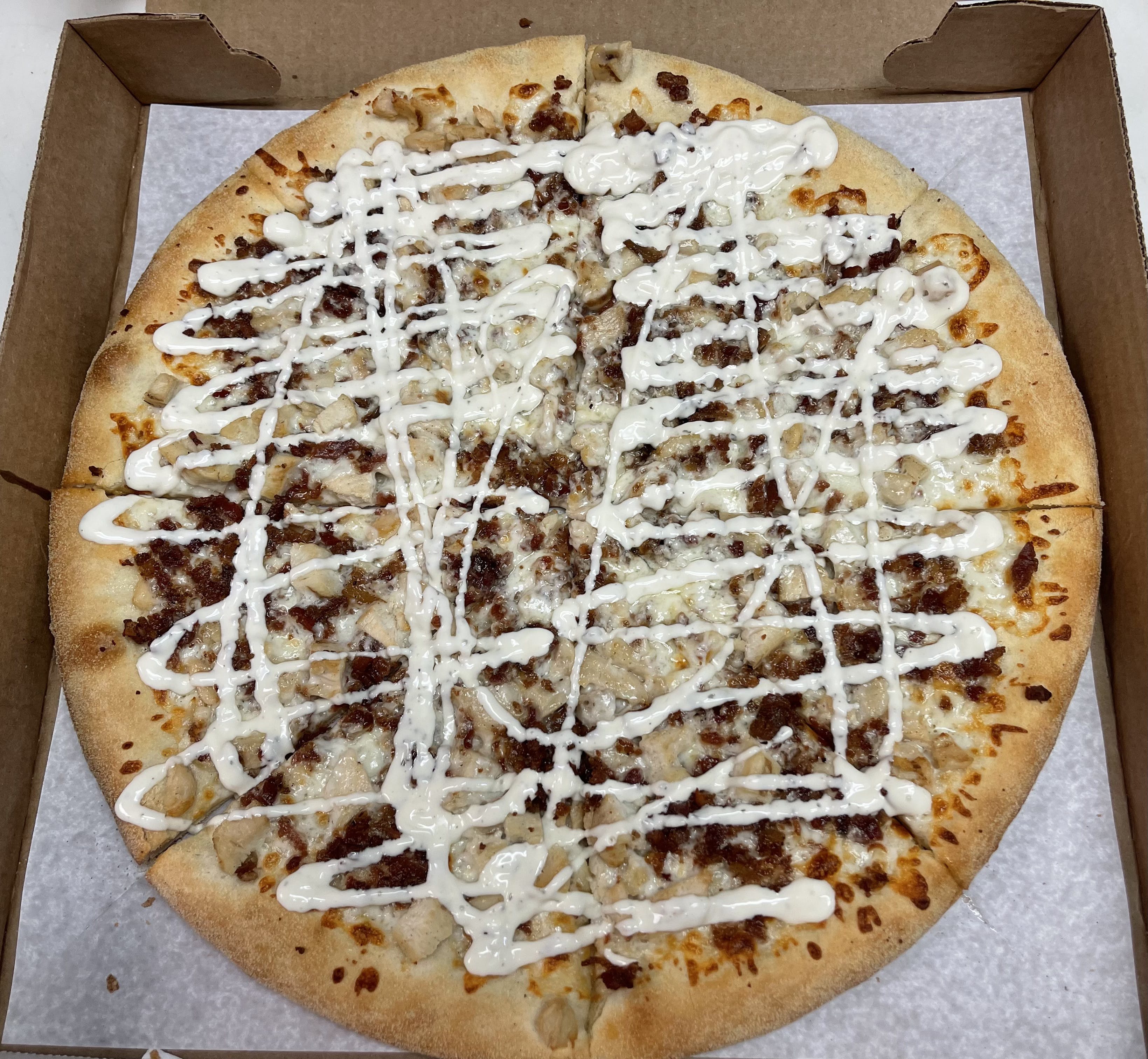 Chicken Bacon Ranch Pizza 