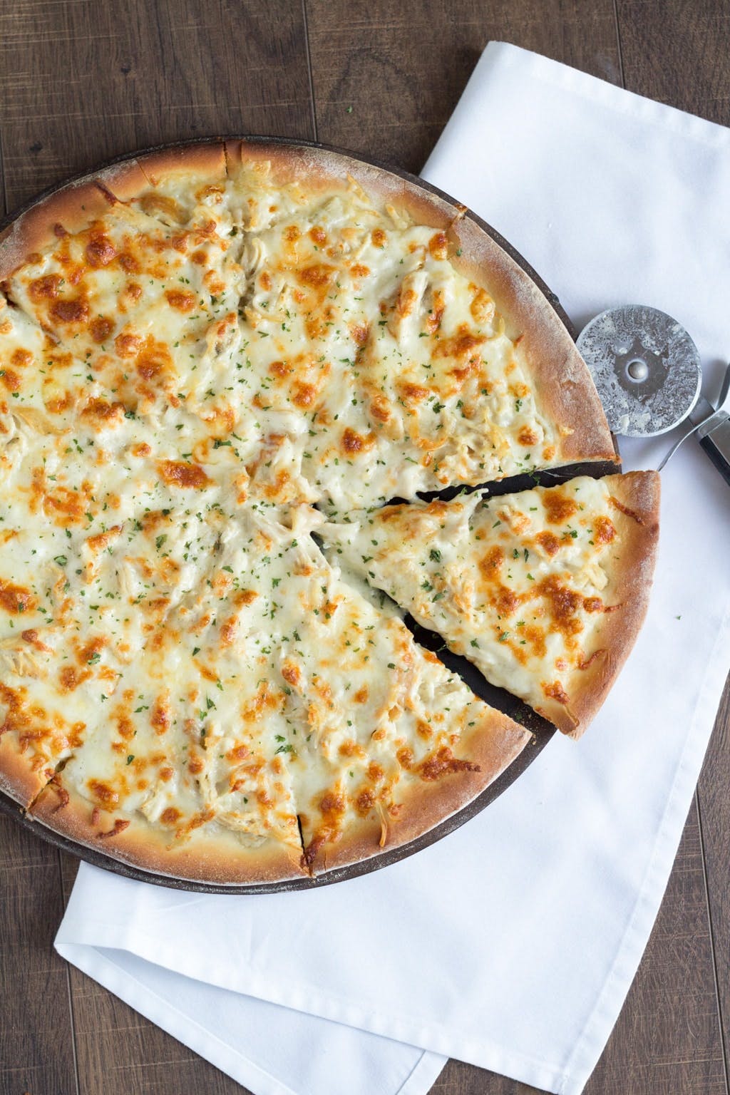Fettucine Alfredo Pizza