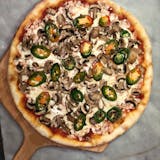 Mushroom & Jalapenos Pizza