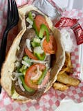 Double Meat Gyro w/fries