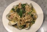 Linguine with Fresh Clam Sauce - served with house salad