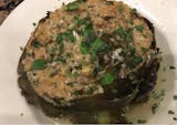 STUFFED ARTICHOKES AND SIDE CESAR SALAD - GARLIC KNOTS & ZEPPOLES