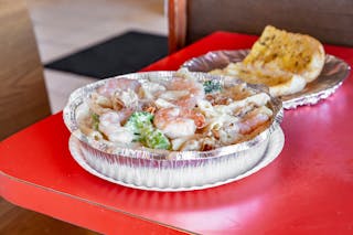 Shrimp Broccoli Alfredo Pasta