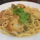 4. Fettuccini Alfredo with Shrimp