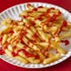 French Fries with Salt, Pepper & Ketchup