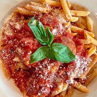 Penne Chicken Meatball Marinara Lunch