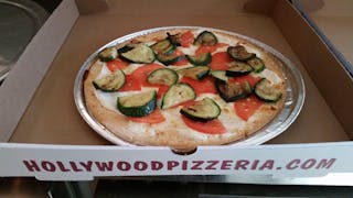 Grilled Zucchini & Tomato Brick Oven Pizza