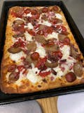 Italian Quattro Meat Roman Style Pan Pizza