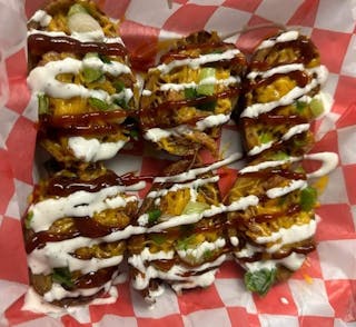 Pulled Pork Potato Skins