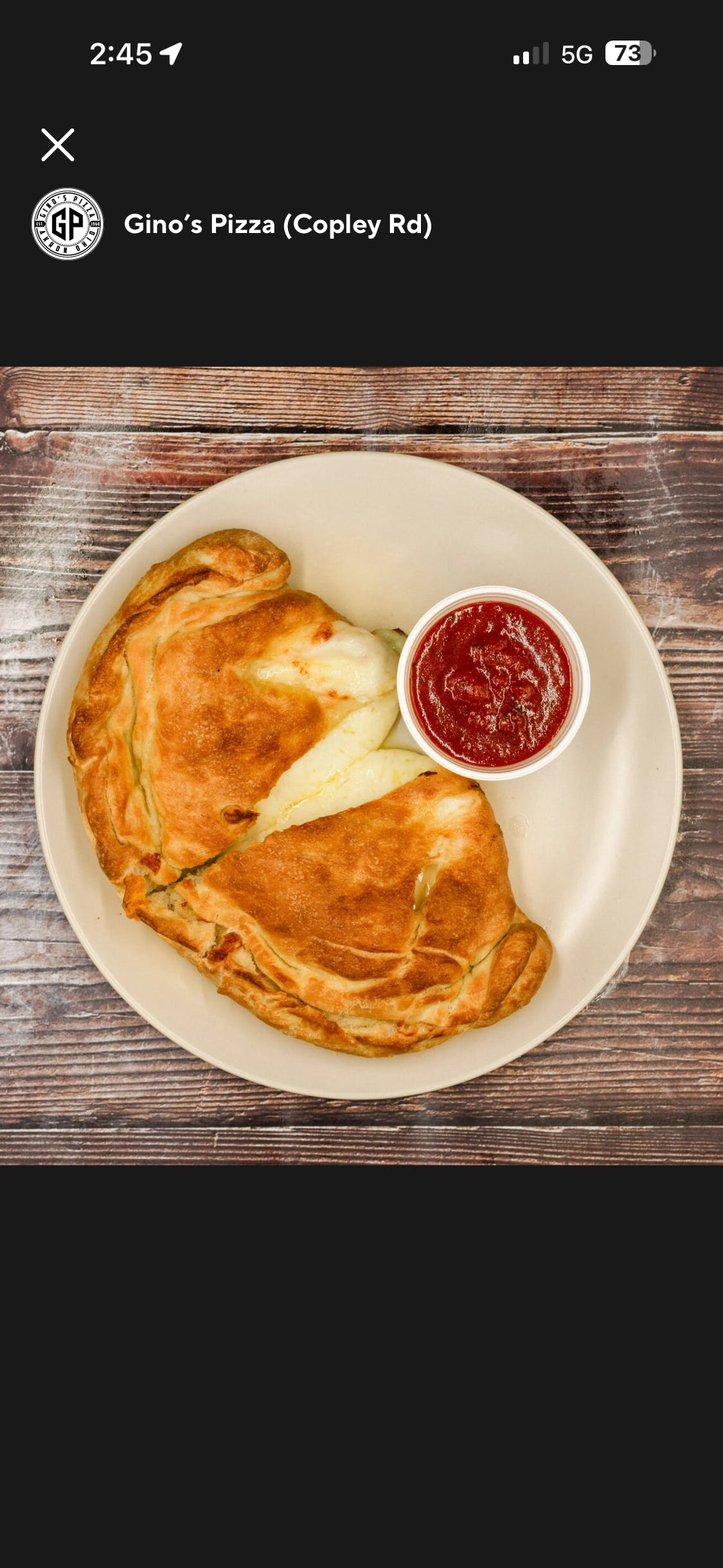 Gino's Calzone