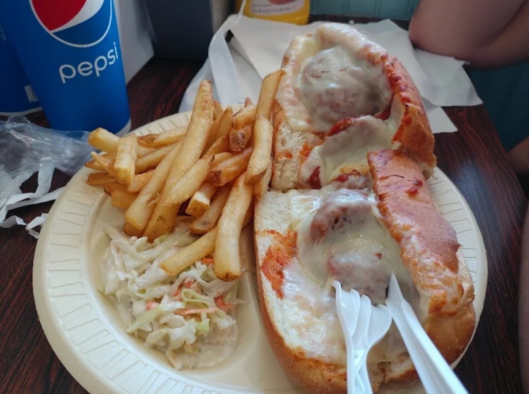Meatball Parmigiana Sandwich
