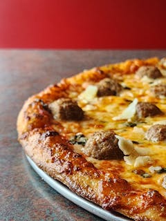 Meatball Pizza