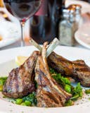 Lamb Chops with Broccoli Rabe